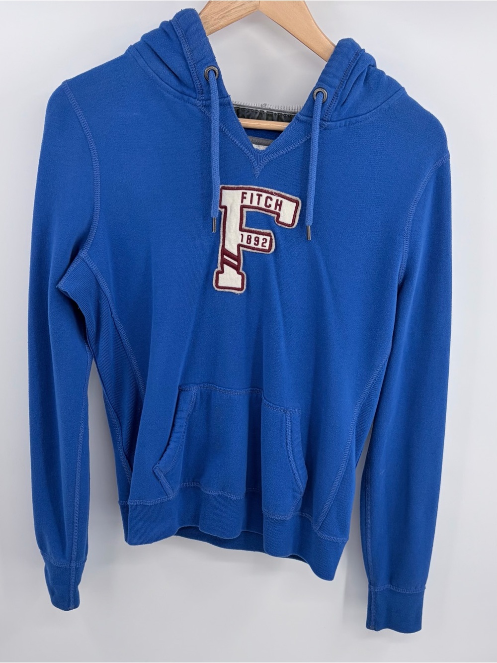 Abercrombie & Fitch Y2K vintage royal blue graphic hoodie sweatshirt women’s L